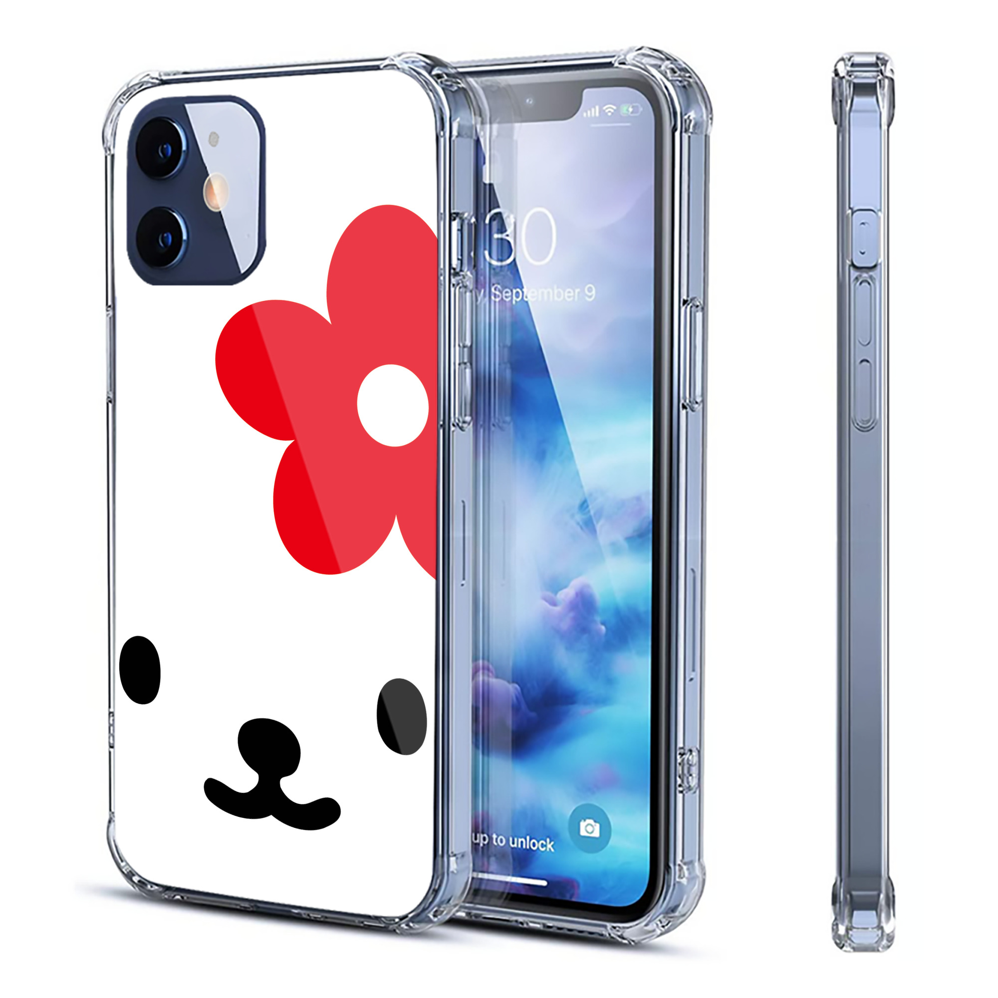 （画像用） Hello Kitty ハローキティ 【iPhone 12シリーズ対応】透明スマホケース（クリアソフトケース）